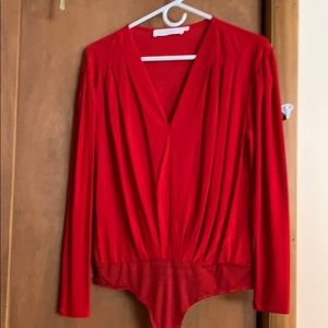 Red bodysuit never worn